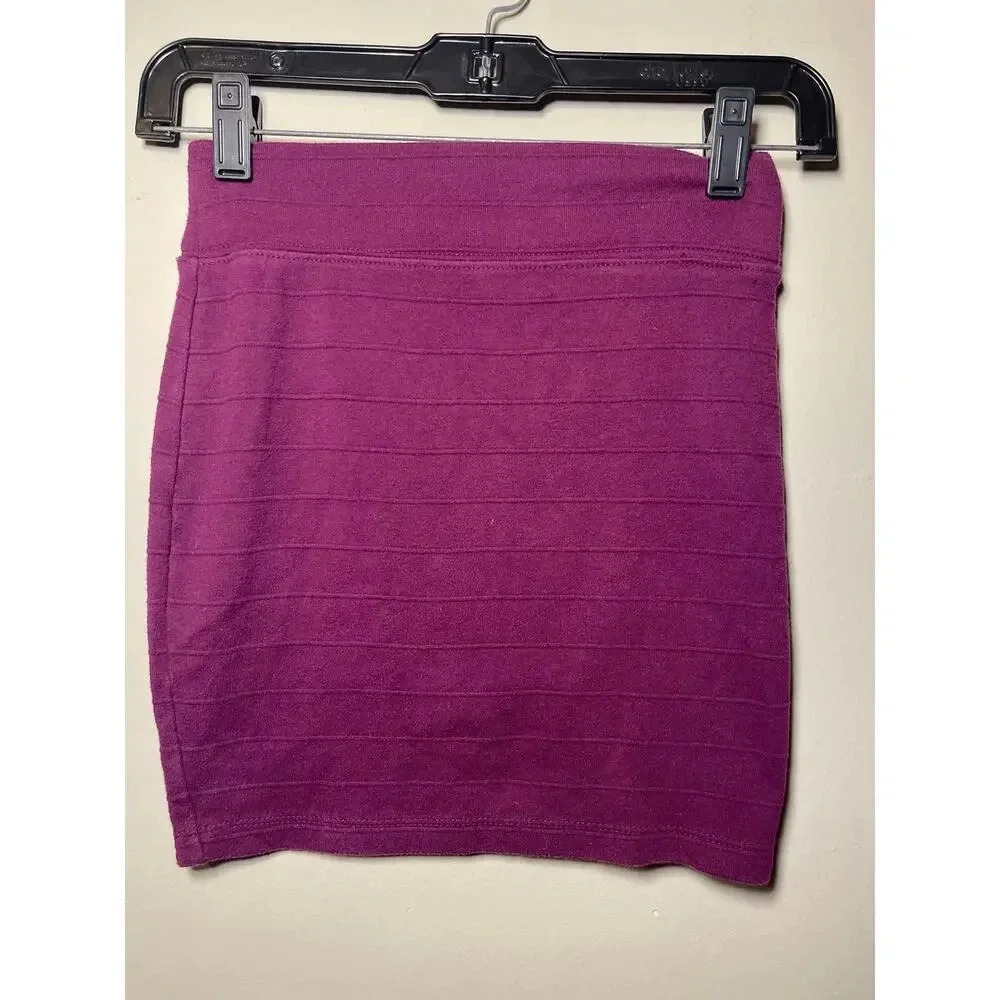 Forever 21 Purple Bodycon Mini Skirt Women's Size Small